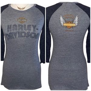 Harley-Davidson Charcoal Grey Logo Tee